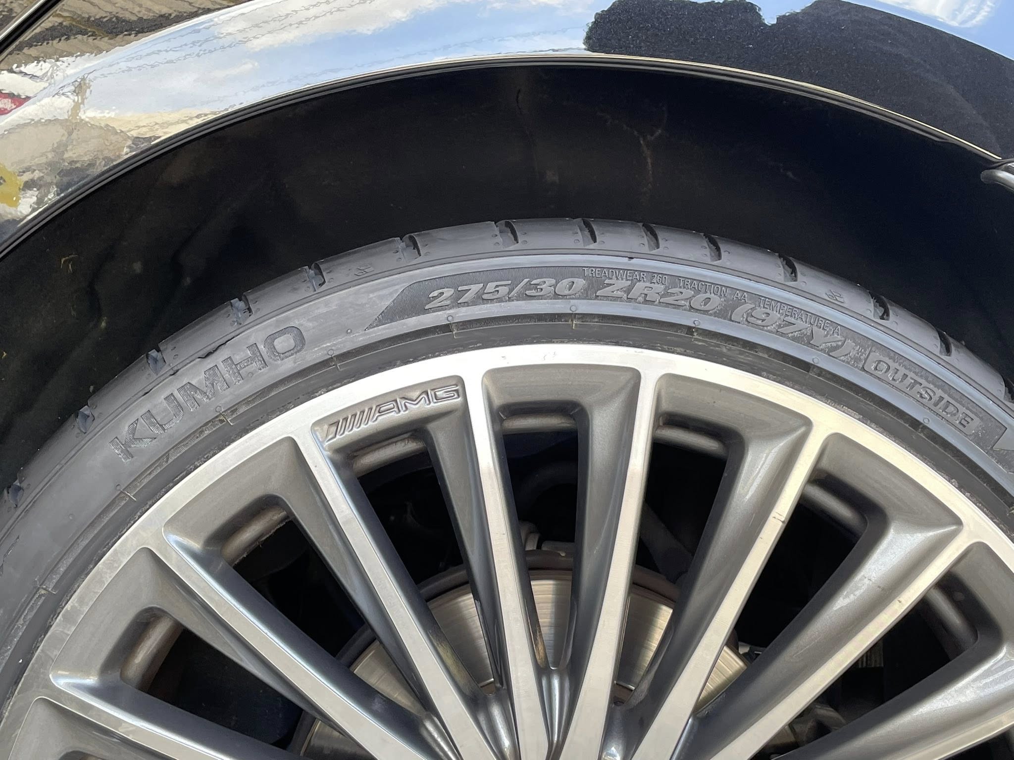 BENZ_CLS220d🚘เปลี่ยนยาง 🛞🐘#KUMHO_EcstaSport-S_245/35R20 ❤️ 🛞#KUMHO_EcstaSport-S_275/30R20