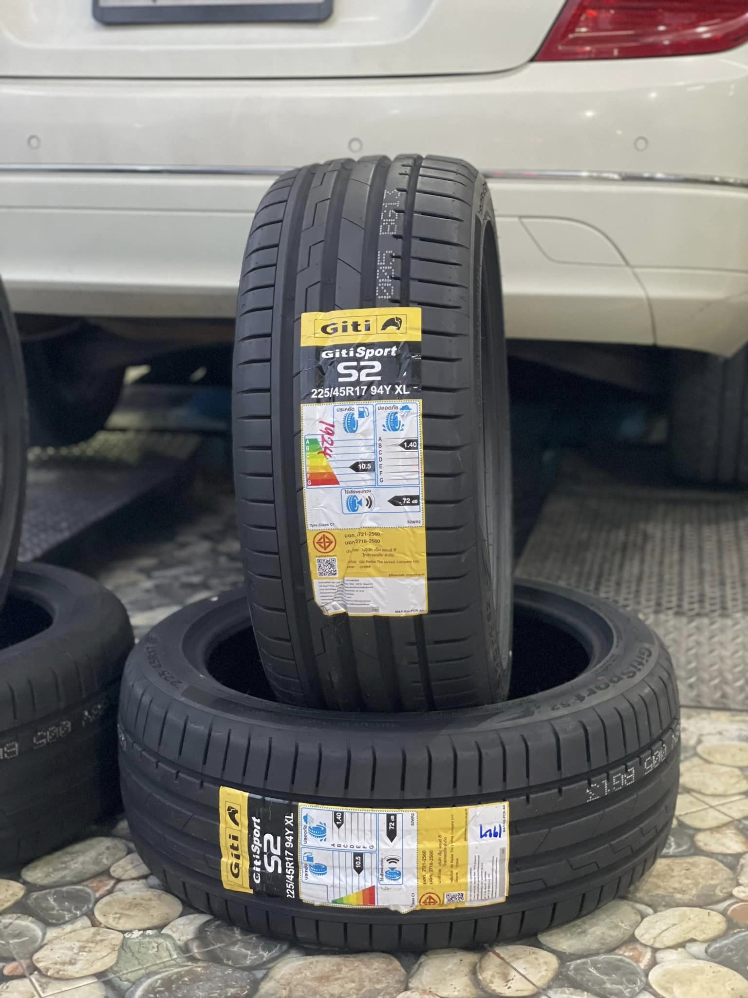 เปลี่ยนยาง🚗#BENZ_C200🚘 🛞#ยางจีที #ยางสปอร์ตสมรรถนะการขับขี่สูง 🛞 🛞#Giti_SportS2 225/45R17🛞