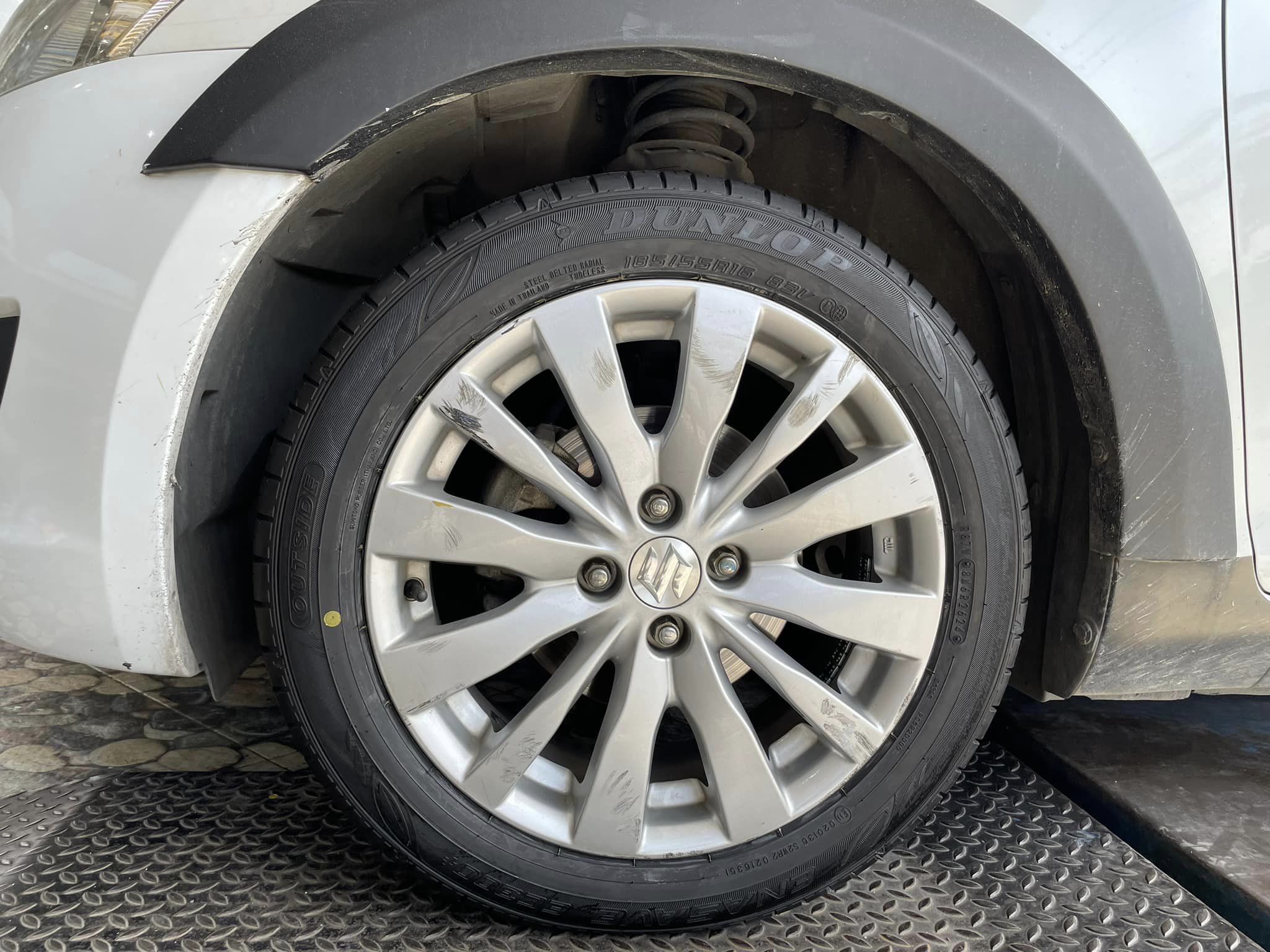 🛞❤️ #SUZUKI_SWIFT 🚘เปลี่ยนยาง 🛞🐘#DUNLOP_EC300+185/55R16❤️ 🛞