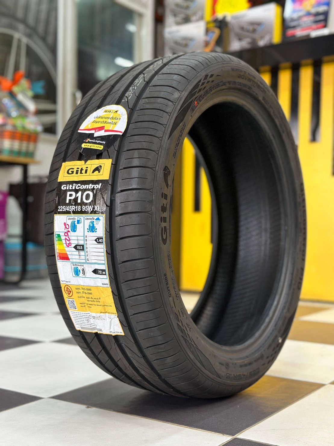 ยางใหม่ GITI Control P10 225/45R18 ยางใหม่ปี2023