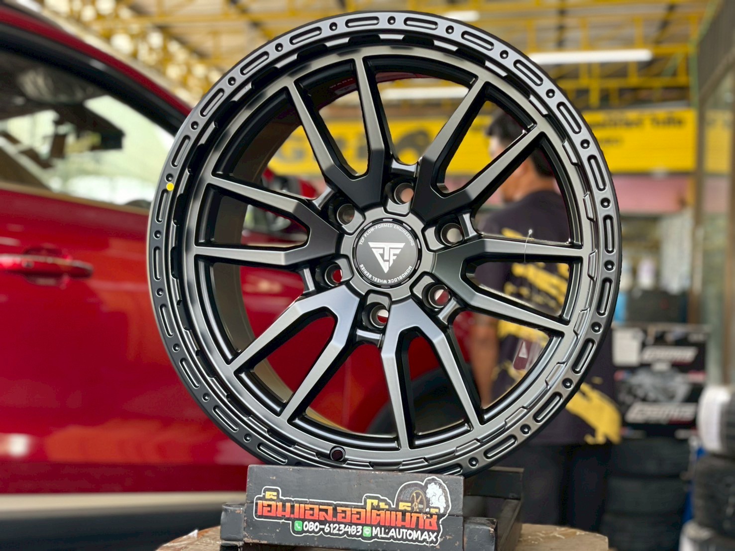 #ล้อแม็กซ์ขอบ18 #OASIS_WHEEL #TCFS06 #TCFlow Forming ขนาด18 ET0 6x139.7 MATT BLACK