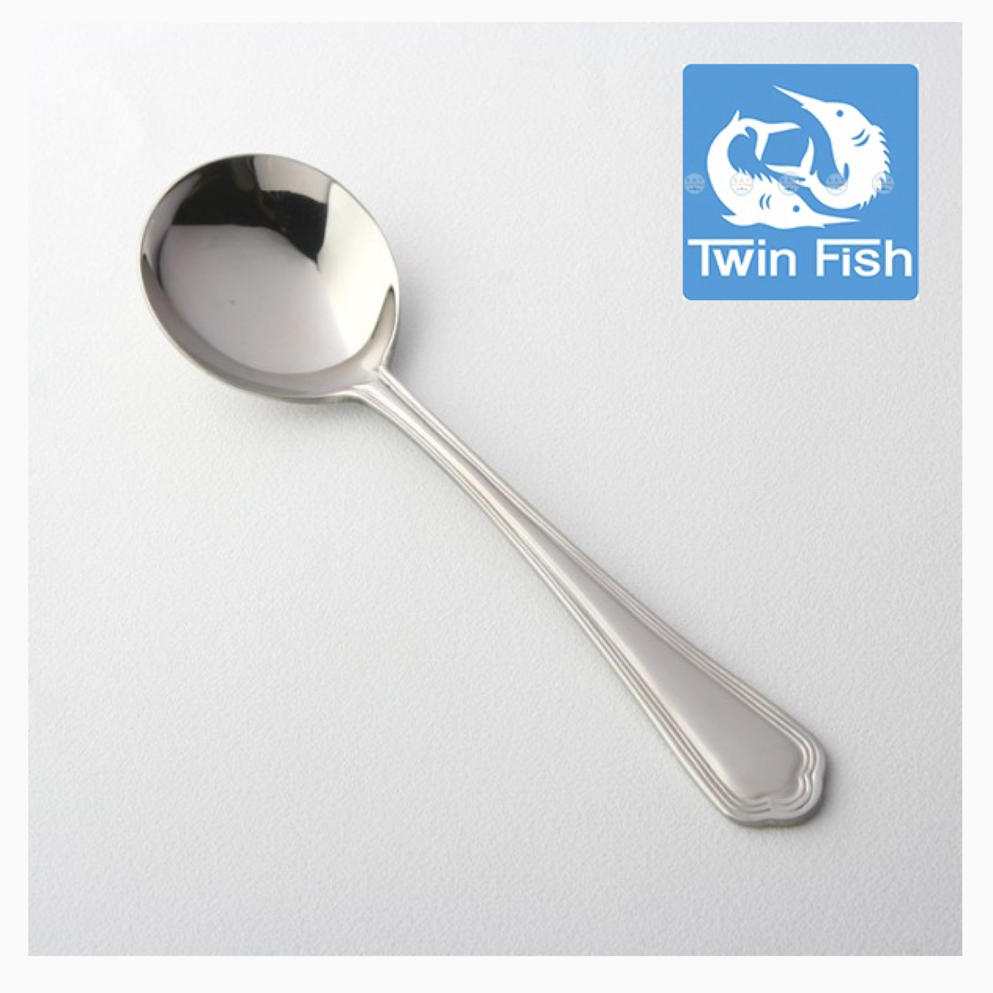 ช้อนซุป สเตนเลส รุ่น คริสติน่า ตราทวินฟิช Twinfish