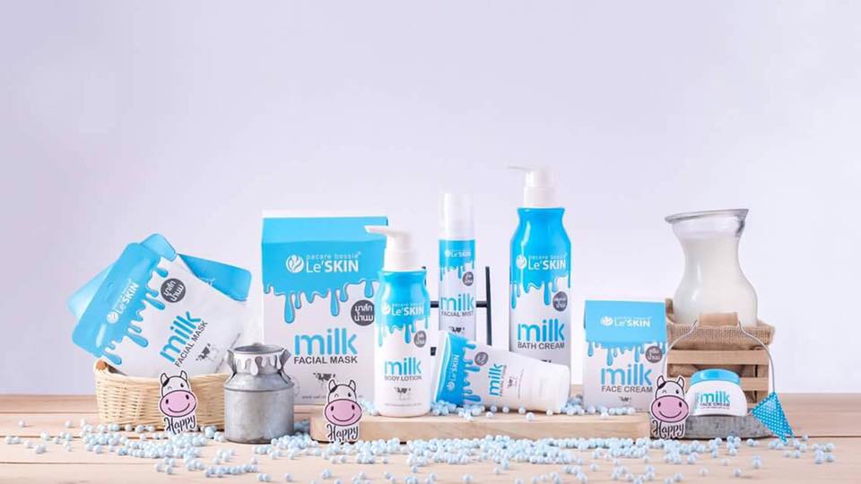 Le’ SKIN milk Body Lotion โลชั่นบำรุงผิวกายสูตรน้ำนมเลอสกิน