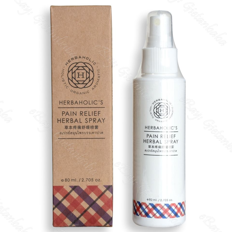 แชร์: Favorite (13) Herbaholic Pain Relief Herbal Spray สเปรย์สมุนไพร บรรเทาปวด เมื่อย กล้ามเนื้อ