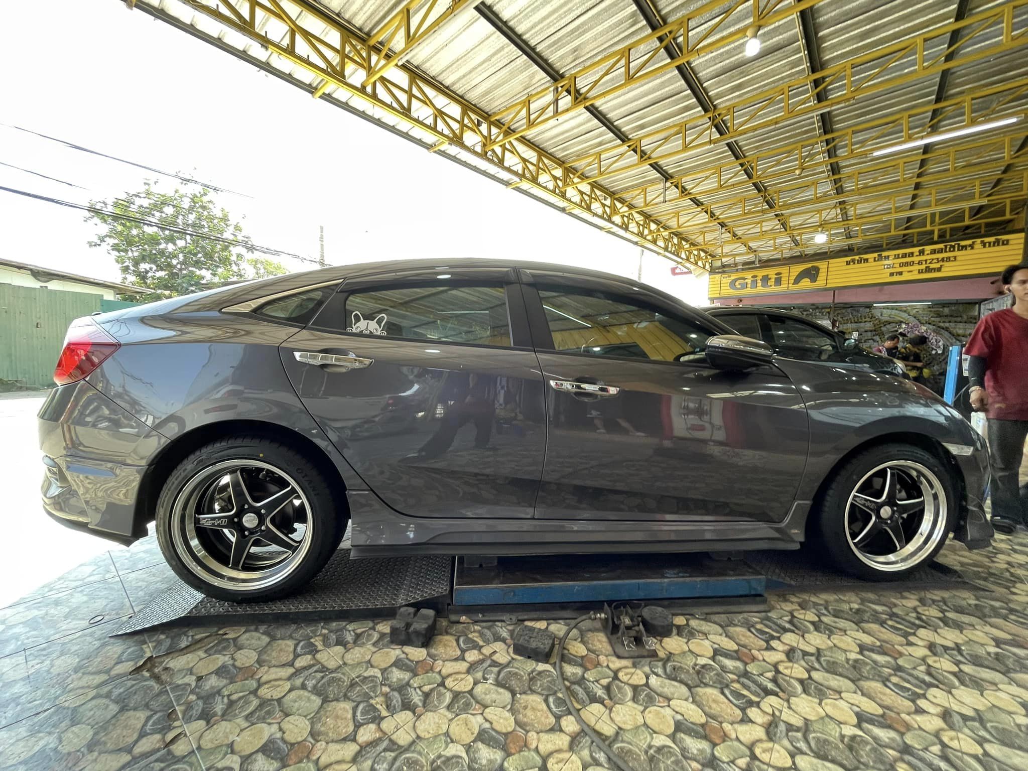 🚘 #HONDA_CIVIC❤️⚡️⚡️ 🛞 #OTANI_KC1000_225/45R18