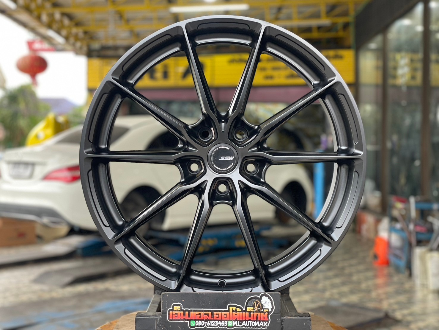#ล้อแม็กซ์ใหม่ขอบ20 #SSW38 20x8.5 ET35 5x120 สีดำด้าน สวยลงตัว ก้านสวยคมทุกมิติ