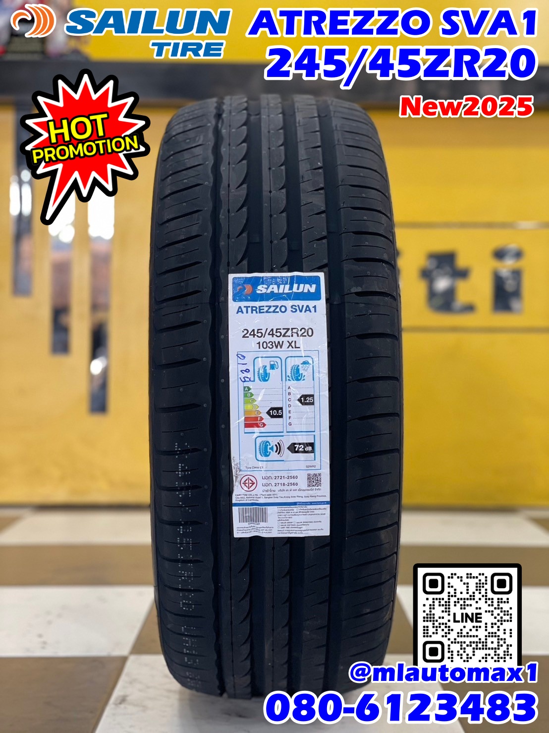 #SAILUN ATREZZO #SVA1 245/45ZR20 ยางใหม่ปี2025🔥🔥