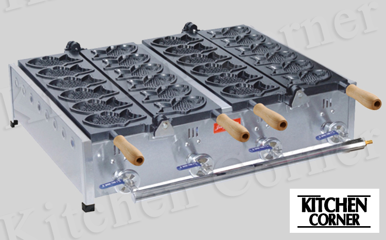 เตาขนมไทยากิ รูปปลา - แก๊ส