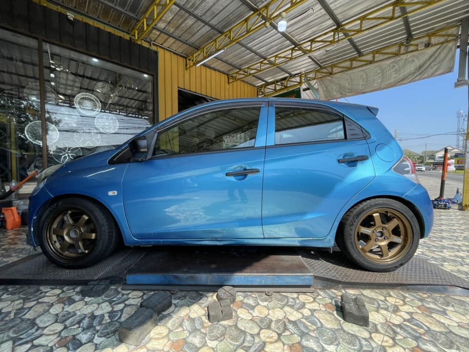 🛞❤️ #HONDA_BRIO 🚘เปลี่ยนยาง 🛞🐘#KUMHO_PS31_195/50R15