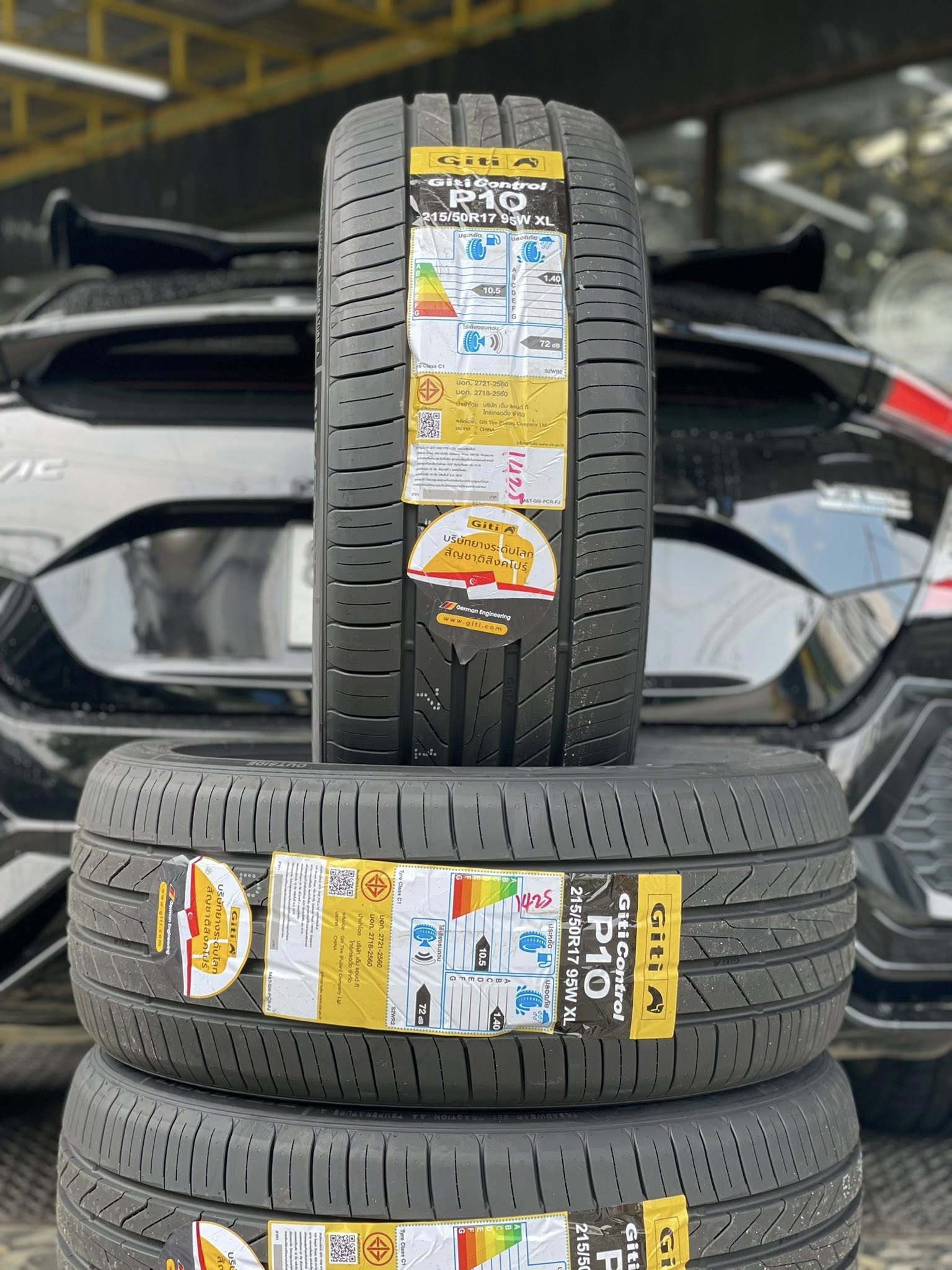 HONDA_CIVIC 🚘🛞🐘#GITI_ControlP10_215/50R17