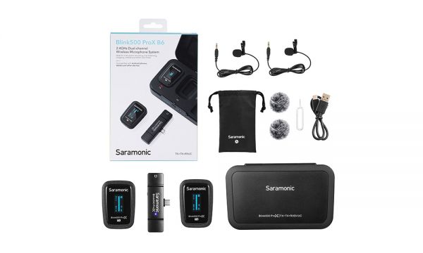 Saramonic - Blink500 ProX B6 2.4GHz Dual-Channel Wireless Microphone System