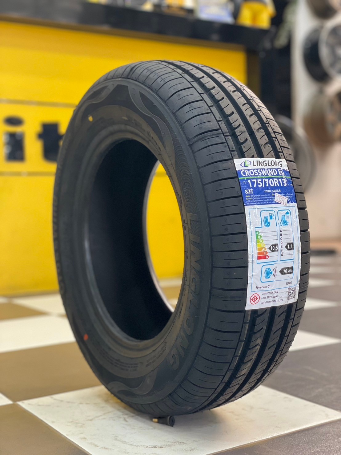 ยางรถยนต์คุณภาพดี #Linglong(หลิงหลง) Crosswind HP 175/70R13 ยางใหม่ปี2024 ยางผลิตไทย