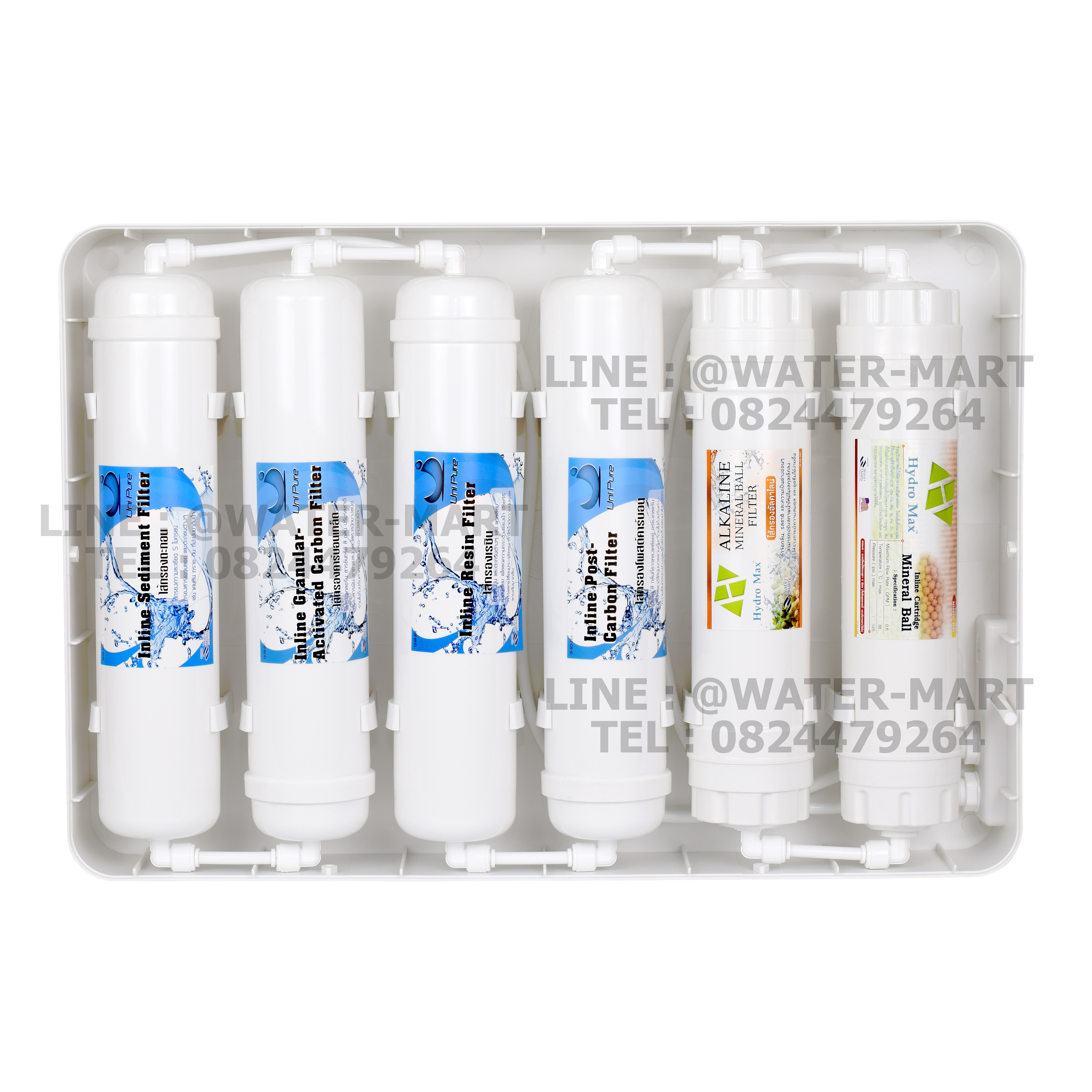 Uni Pure เครื่องกรองน้ำระบบแร่อัลคาไลน์ ALKALINE MINERAL 6 ขั้นตอน