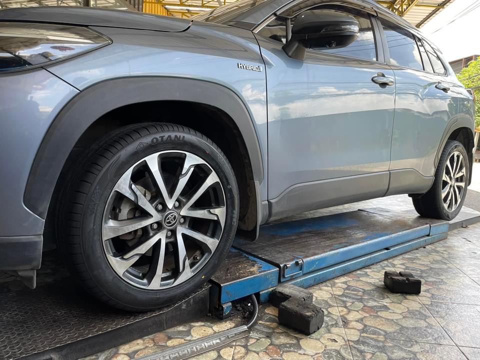 เปลี่ยนยาง 🚘 #TOYOTA_CORDLLA CROSS #OTANI #KC2000 225/50R18