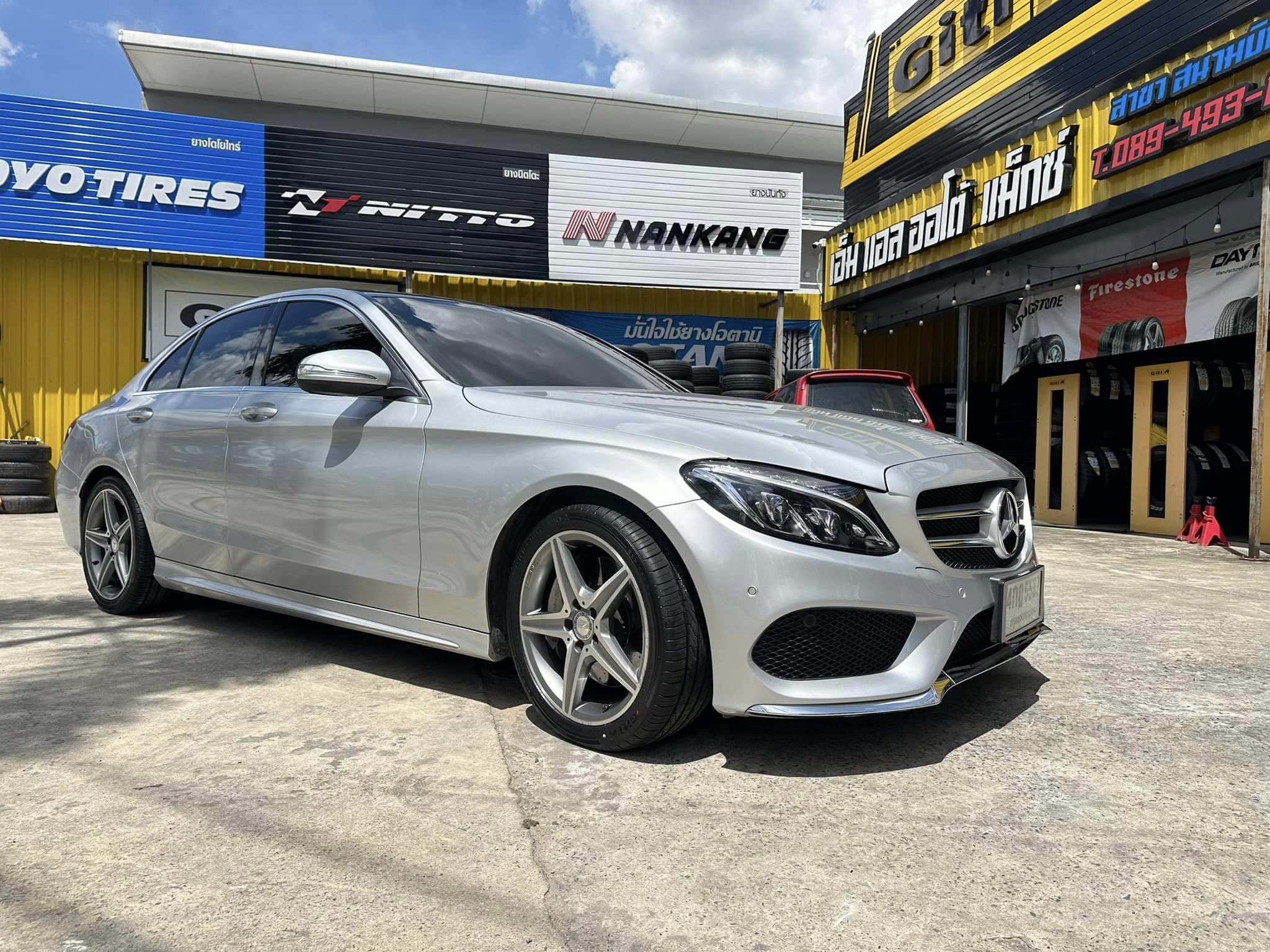 🚘 #Mercedes_Benz_C300 🛞#GITI #Runflat #ยางจีที #รันแฟลต GITI Control P10 225/45RF18 GITI Control P10 245/40RF18