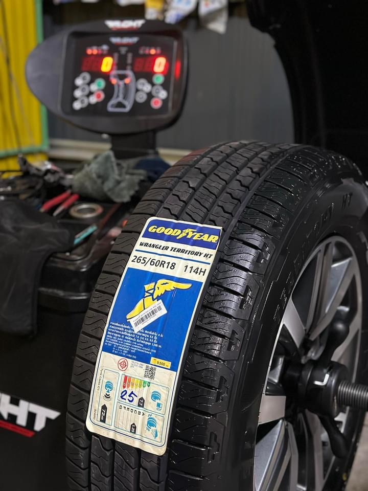 TOYOTA_FORTUNER #เปลี่ยนยางแบรนด์คุณภาพ 🛞#GOODYEAR WRANGLER TERRITORY HT 265/60R18