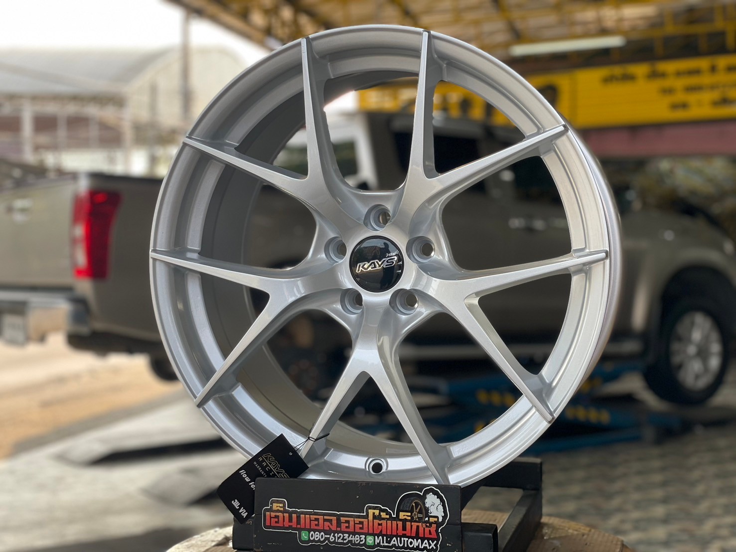 #ล้อแม็กซ์ใหม่ขอบ18 #5รู100 #ล้อแม็กซ์18 #KAYS 18x8.5 ET35 5x100 สีซิลเวอร์