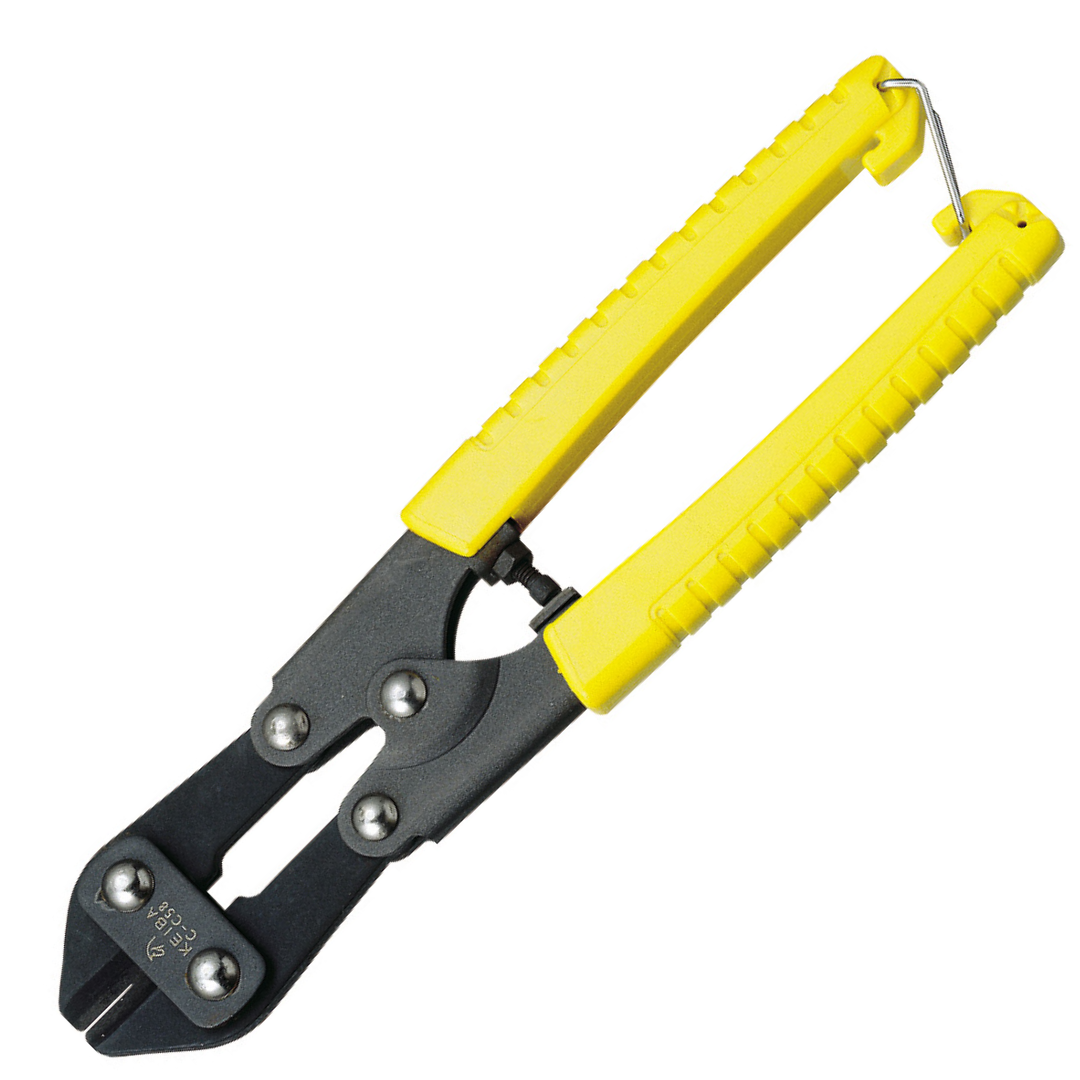 กรรไกรตัดเหล็กเส้น มินิ ปากตรงหุ้มด้าม ขนาด 8" No.C-C58 KEIBA