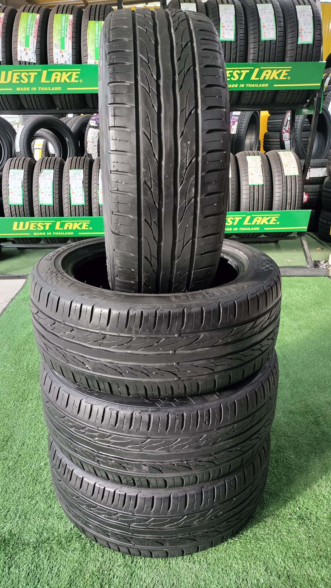 ยางมือ2 สภาพดี ดอกลึก หนา ยางยี่ห้อ KUMHO PS31 205/50ZR16 เส้นละ 400 บาท เหลือ 2เส้น