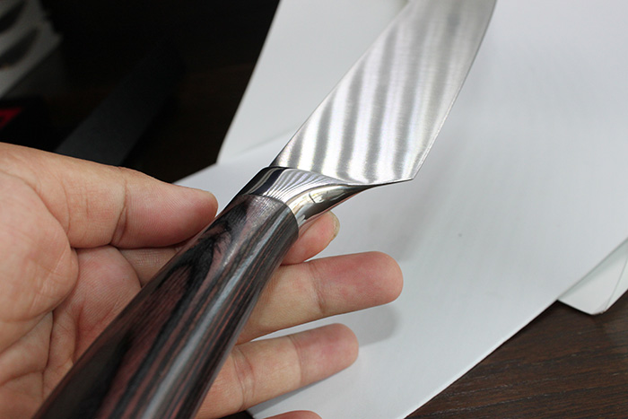 wood handle 440c chef knife