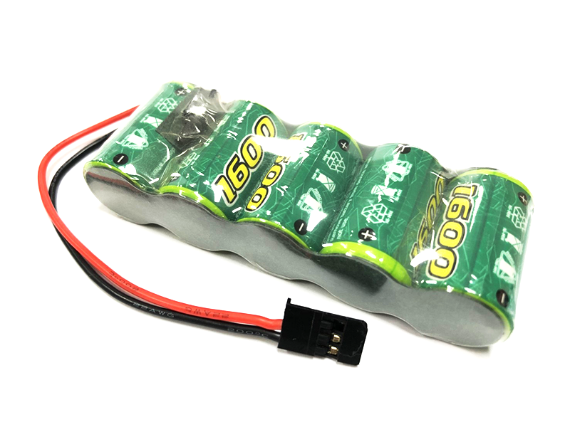 ACE1600Flat NiMH RX Flat Receiver Batteries 1600 mAh. 6V
