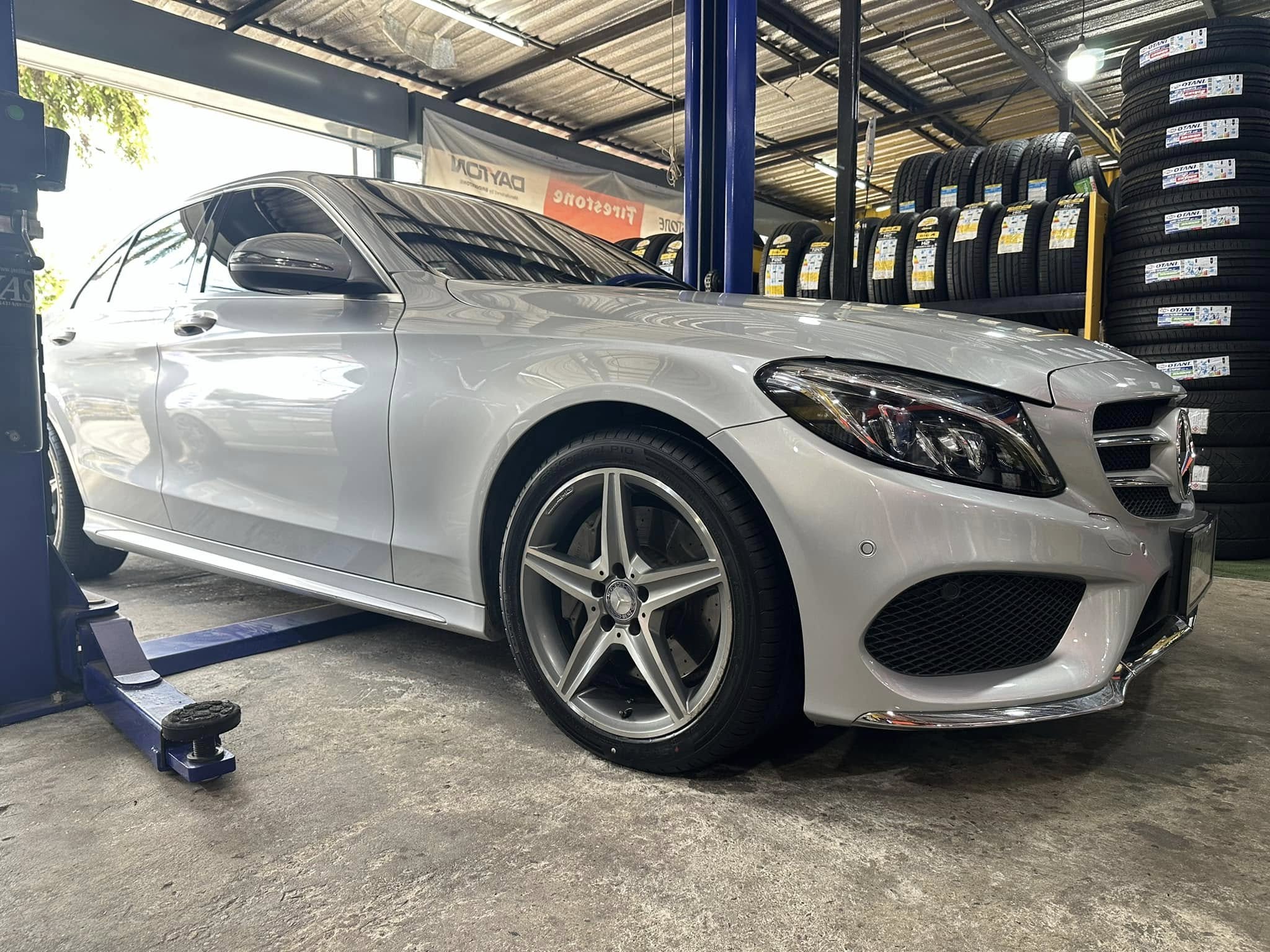 🚘 #Mercedes_Benz_C300 🛞#GITI #Runflat #ยางจีที #รันแฟลต GITI Control P10 225/45RF18 GITI Control P10 245/40RF18