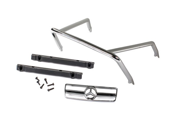 8827 Grille, Mercedes-Benz® G 63®/ roll bar/ mounts, left & right/ 2.6x8 BCS (self-tapping) (2)/ 2.5x10 CS (4) (fits #8825 body)