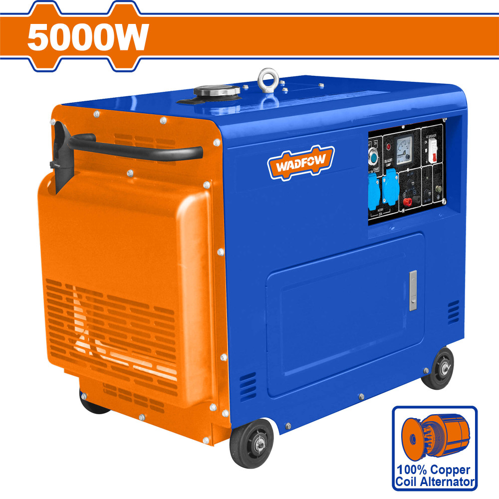 เครื่องปั่นไฟ ดีเซล แบบเงียบ 5000W No.WDG2A50 WADFOW