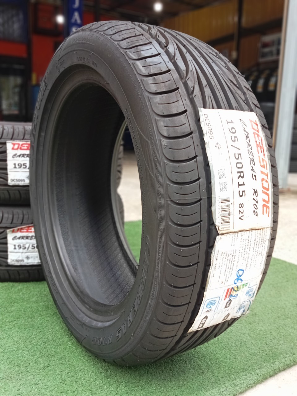 #ยางใหม่ปีเก่า ดีสโตน #Deestone CARRERAS R702 195/50R15 ยางใหม่ปี2022