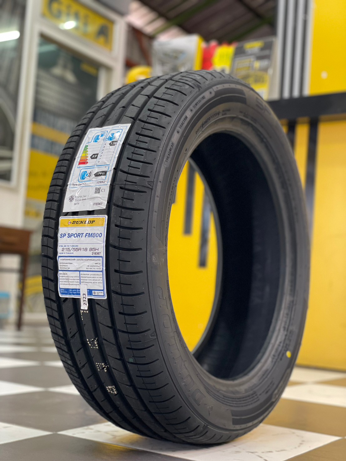 ยางใหม่ดันลอป DUNLOP SP SPORT FM800 215/55R18 ยางใหม่ปี2023