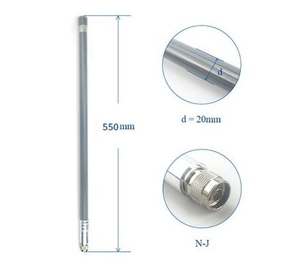 Fiberglass Antenna ยาว 55 ซม. 8dBi