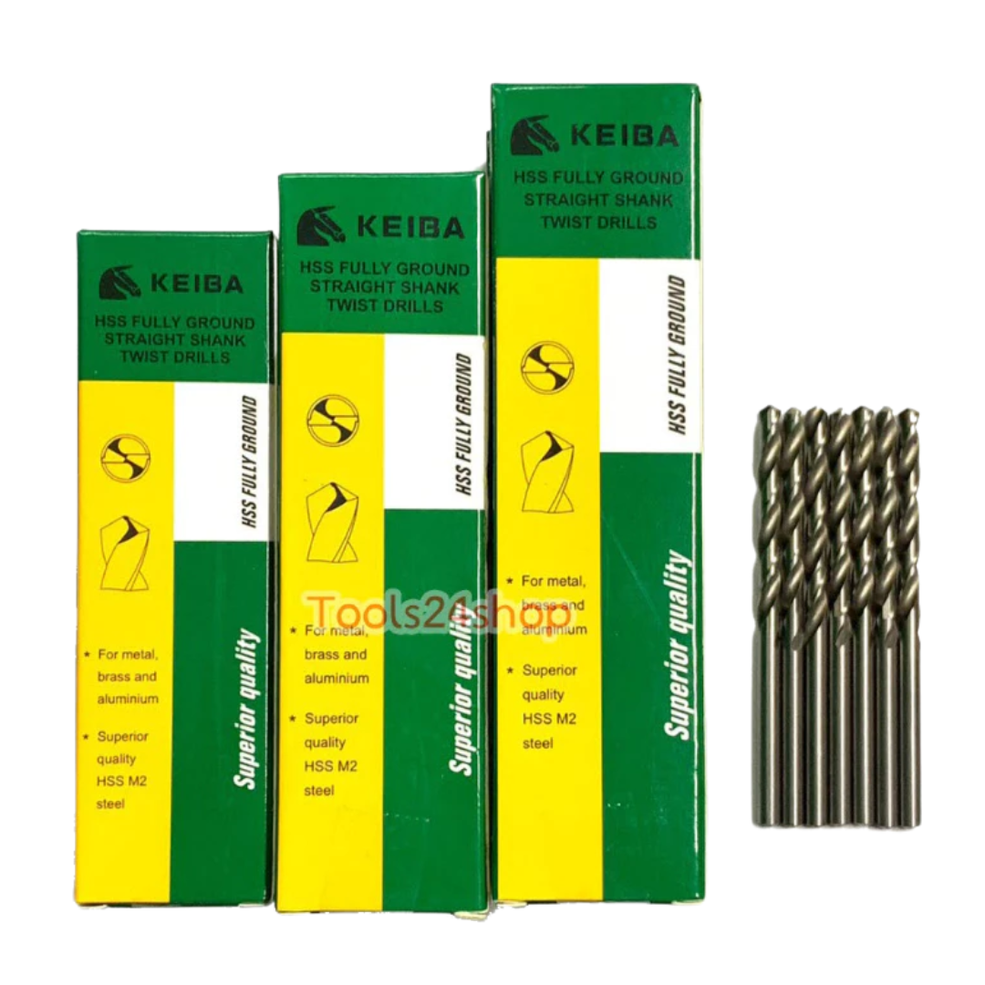 ดอกสว่านเจาะเหล็ก HSS ขนาด 9.0-9.9mm (มิล) KEIBA (ราคาต่อดอก)