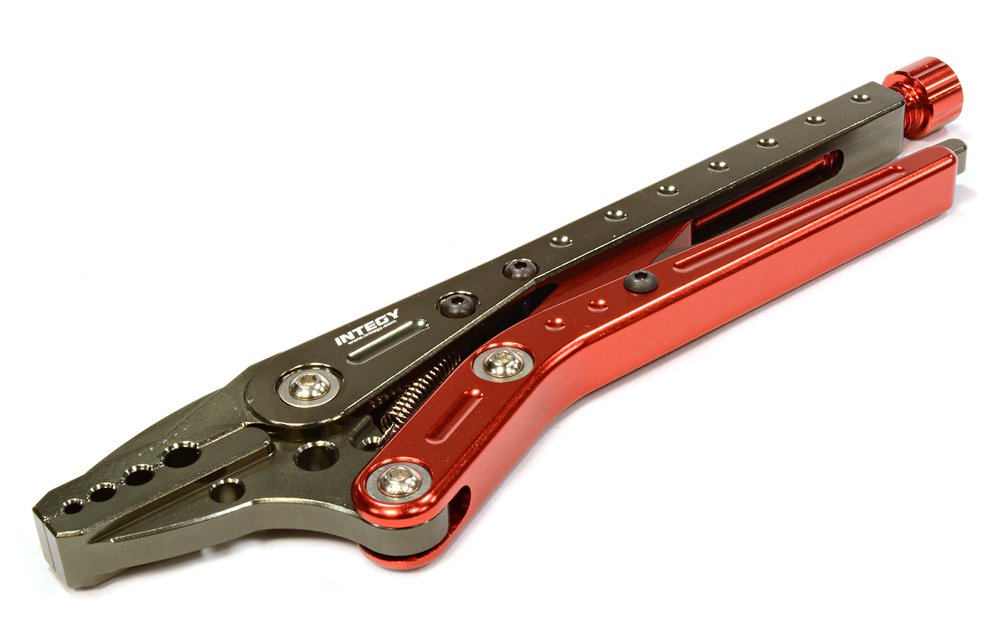 INT-C25882RED Billet Machined Adjustable Shock Shaft Maintenance Pliers