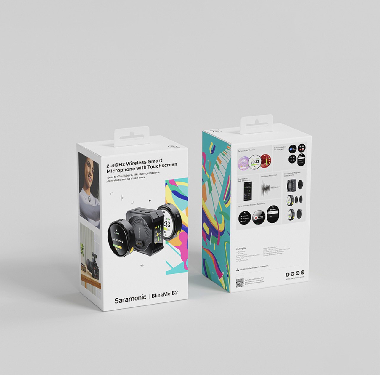 Saramonic BlinkMe B2 2.4GHz Wireless Smart Microphone with Touchscreen