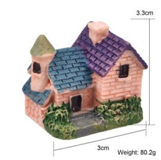 บ้านเรซิ่นสไตล์วิลล่า ชุด 4 ชิ้น (งานนอก)