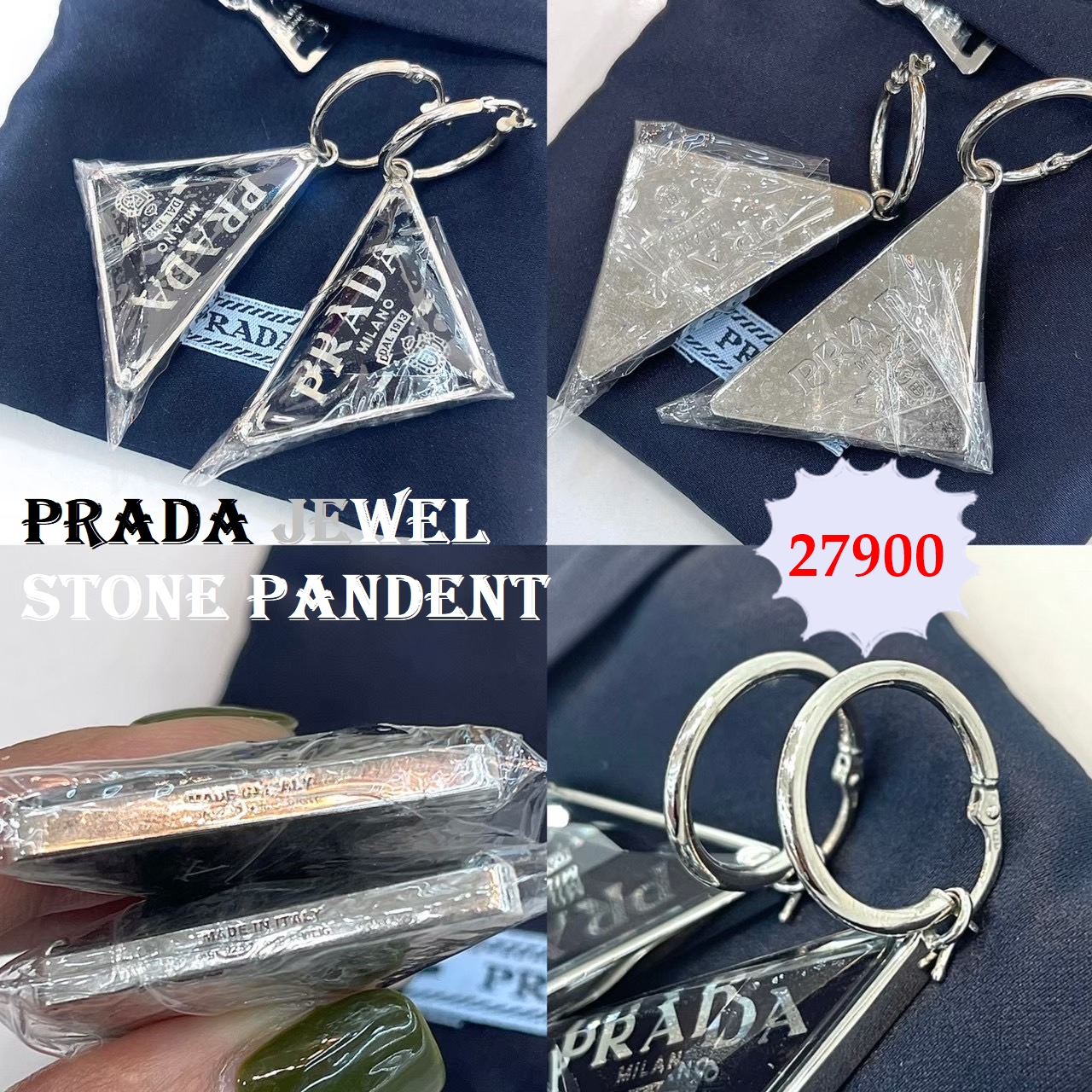 Prada Jewel Stone Pandent คริสตัลสวยหรู