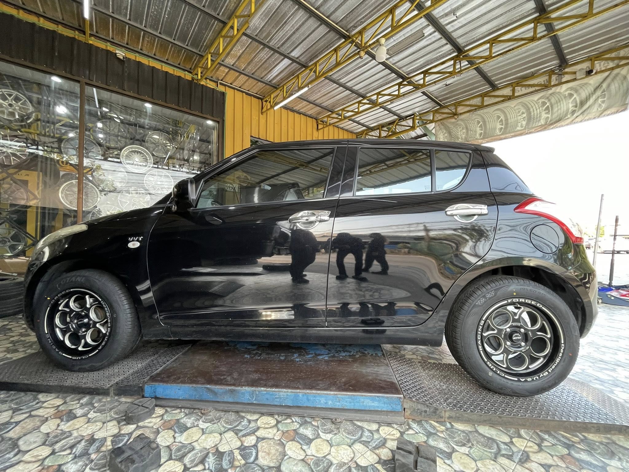 SUZUKI_SWIFT 🚘เปลี่ยนยาง 🛞🐘#OTANI_EK1000_195/60R15