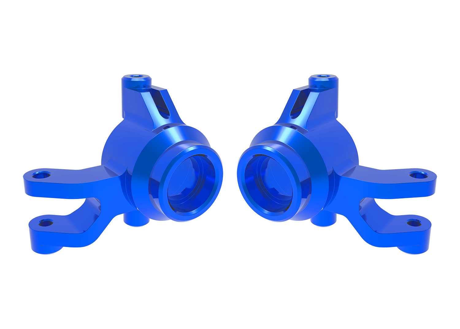 10734-BLUE Blue Aluminum Steering Blocks (L&R)