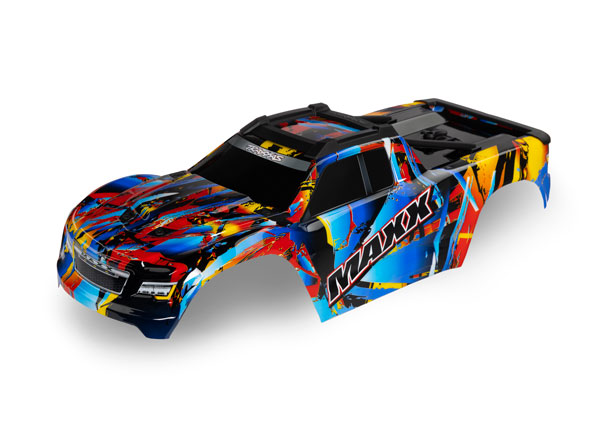 8931 Body, Maxx®, Rock n' Roll (painted, decals applied) (fits Maxx® with extended chassis (352mm wheelbase))