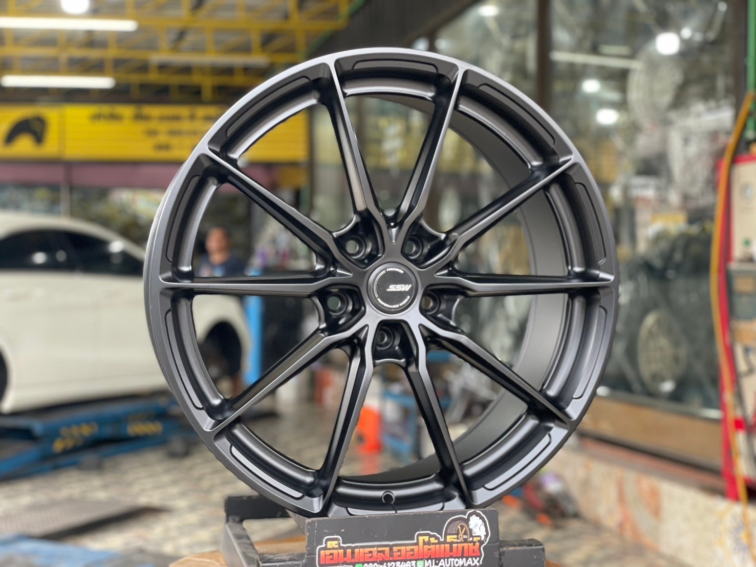 #ล้อแม็กซ์ใหม่ขอบ20 #SSW38 20x8.5 ET35 5x120 สีดำด้าน สวยลงตัว ก้านสวยคมทุกมิติ
