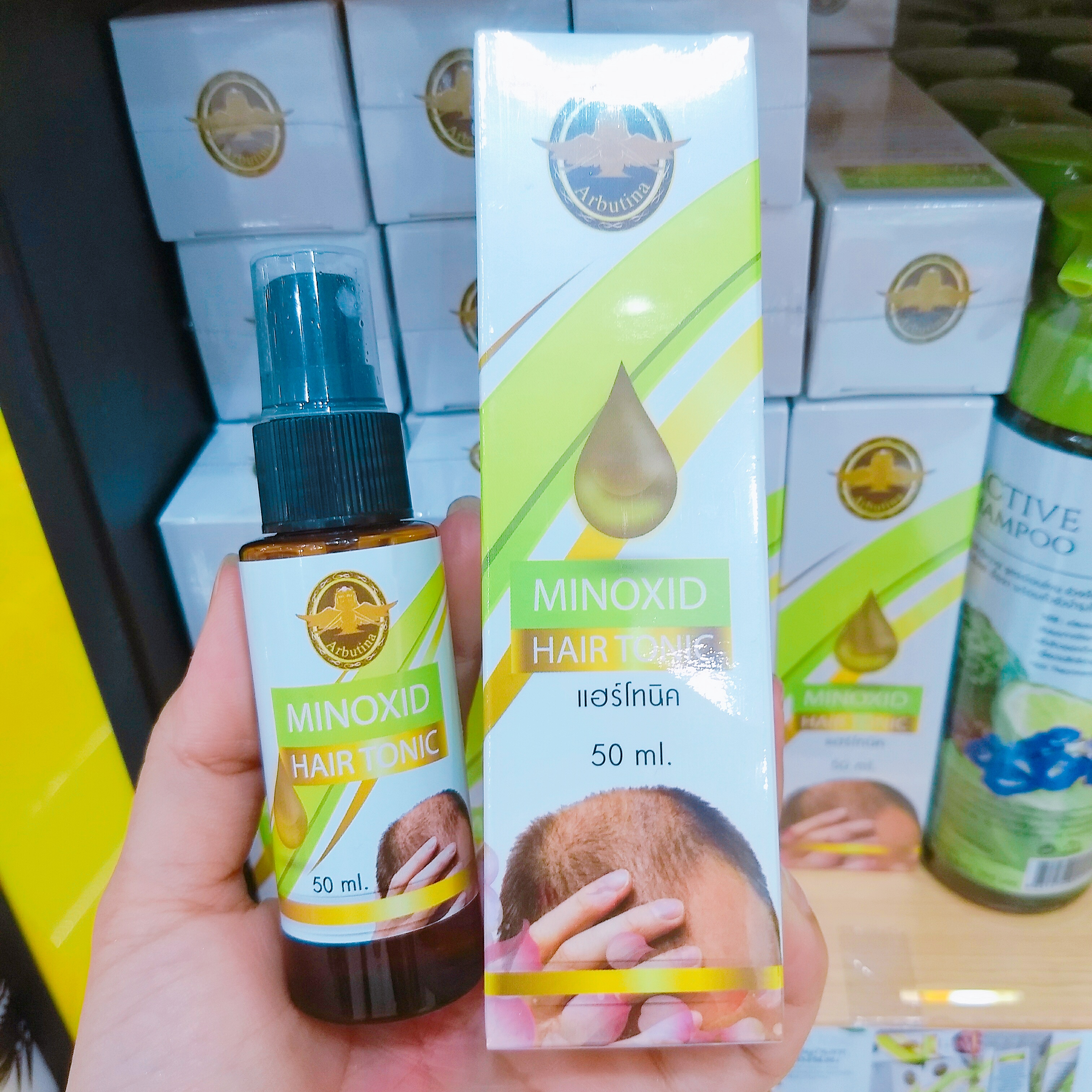 Hair tonic minoxid arbutina แฮร์ โทนิค