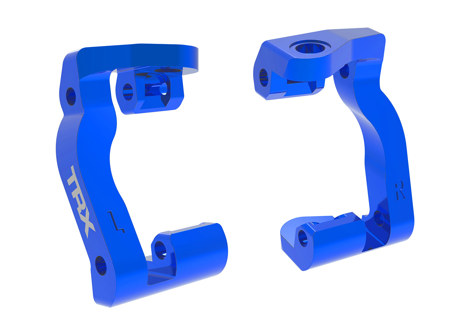 10733-BLUE Blue Aluminum Caster Blocks (L&R)