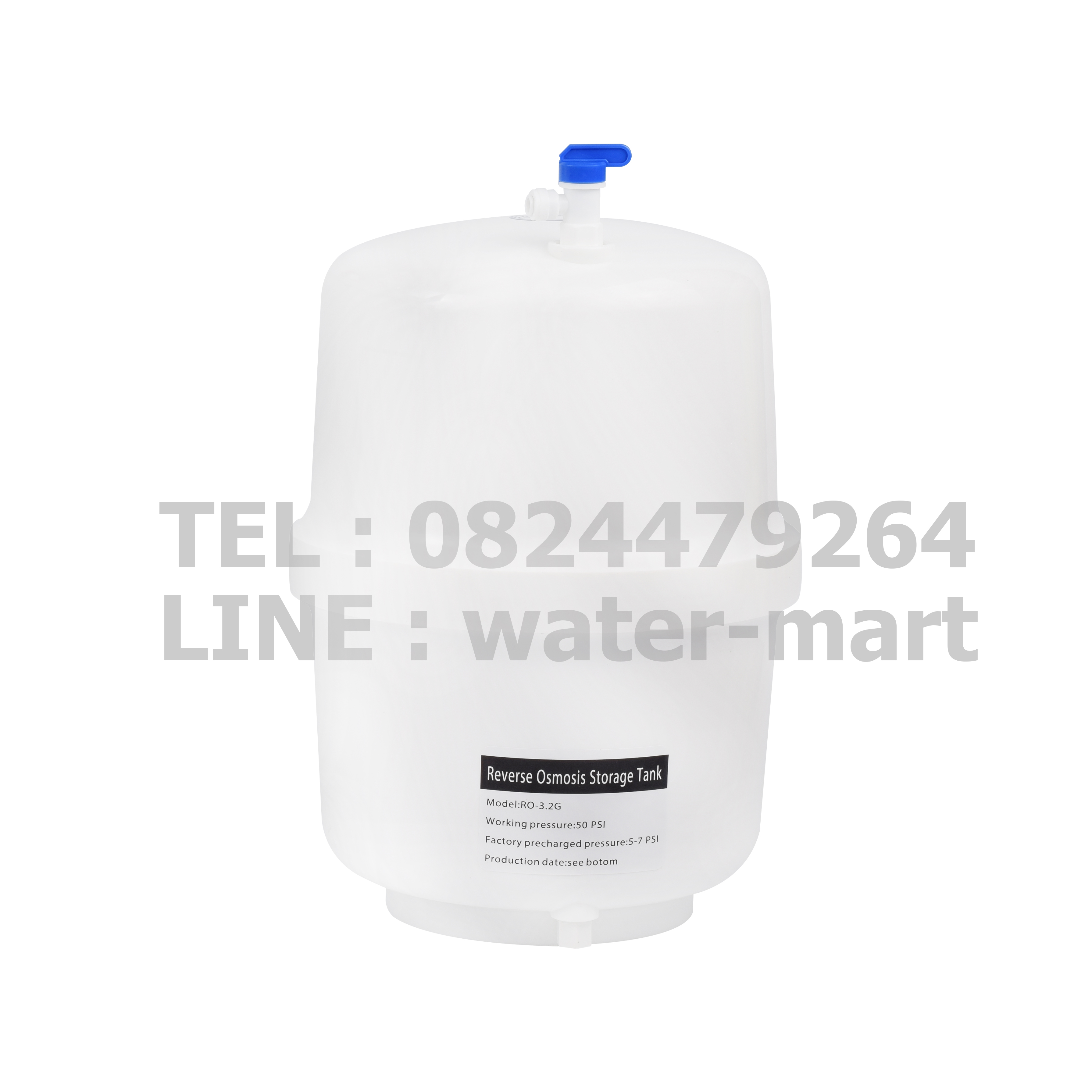 FAST PURE เครื่องกรองน้ำ 5 ขั้นตอนระบบ RO 200 GPD (STANDING WITH PRESSURE METER)