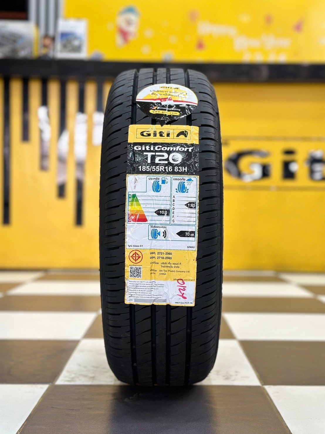 🛞#ยางใหม่จีที GITI ComfortT20 185/55R16 ยางใหม่ปี2024 🛞