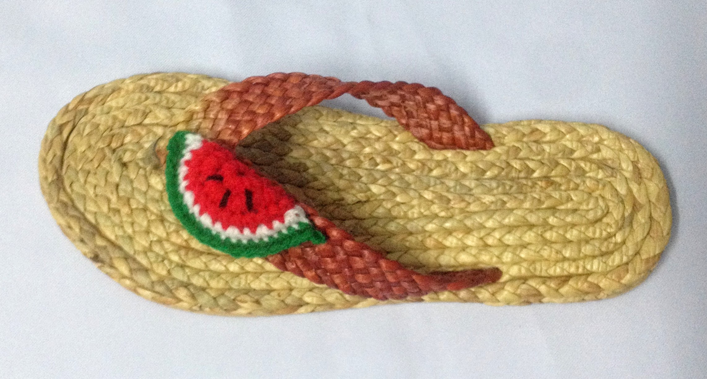 BSS414W : รองเท้าสานผักตบชวา ราคาส่ง 1 โหล 12คู่