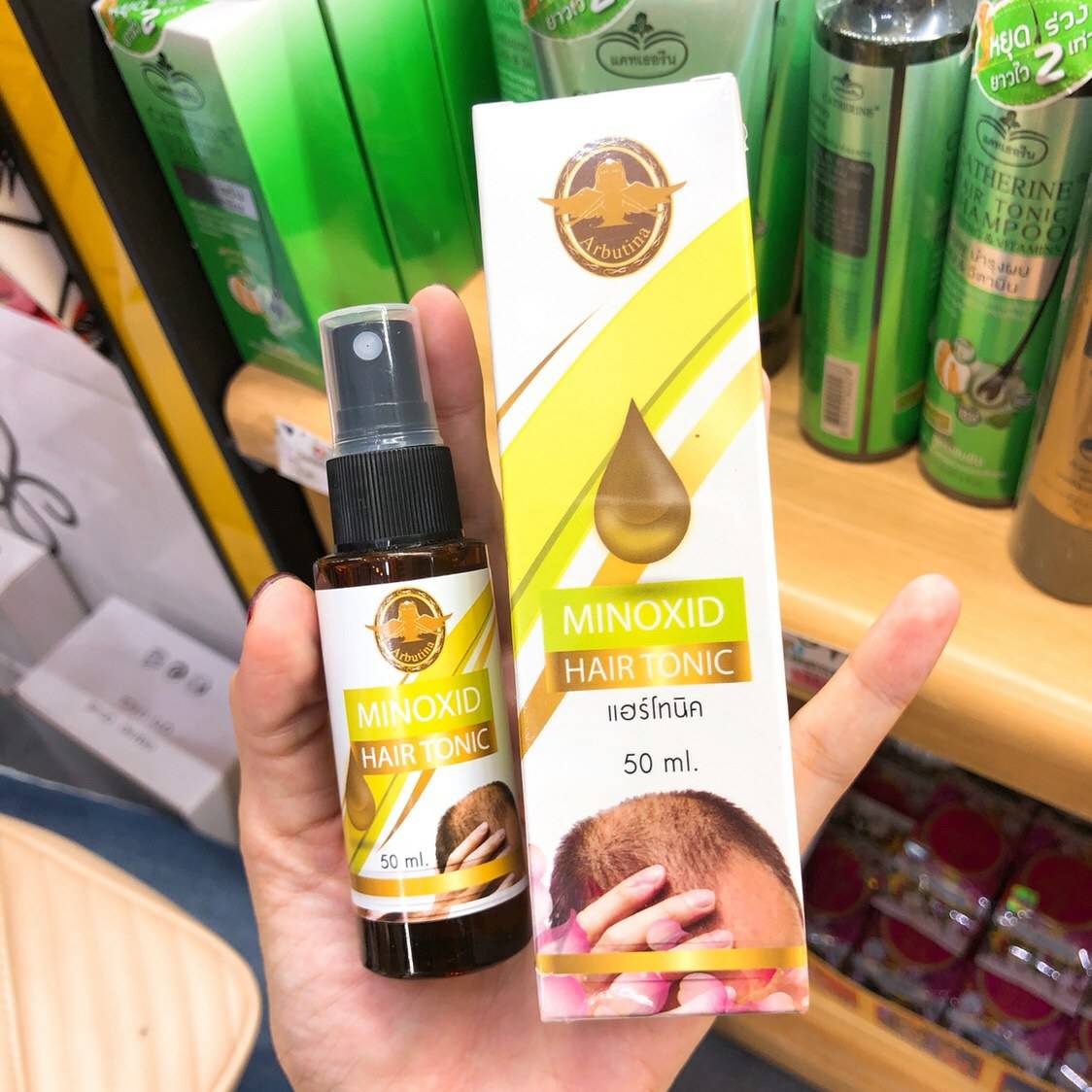 Hair tonic minoxid arbutina แฮร์ โทนิค