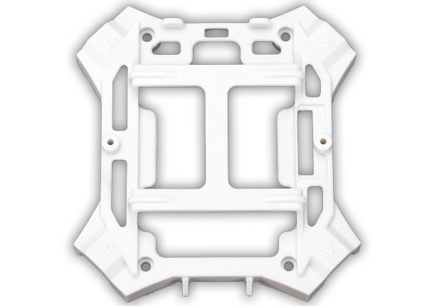 6624A Main frame, lower (white) / 1.6x5mm BCS (self-tapping) (4)