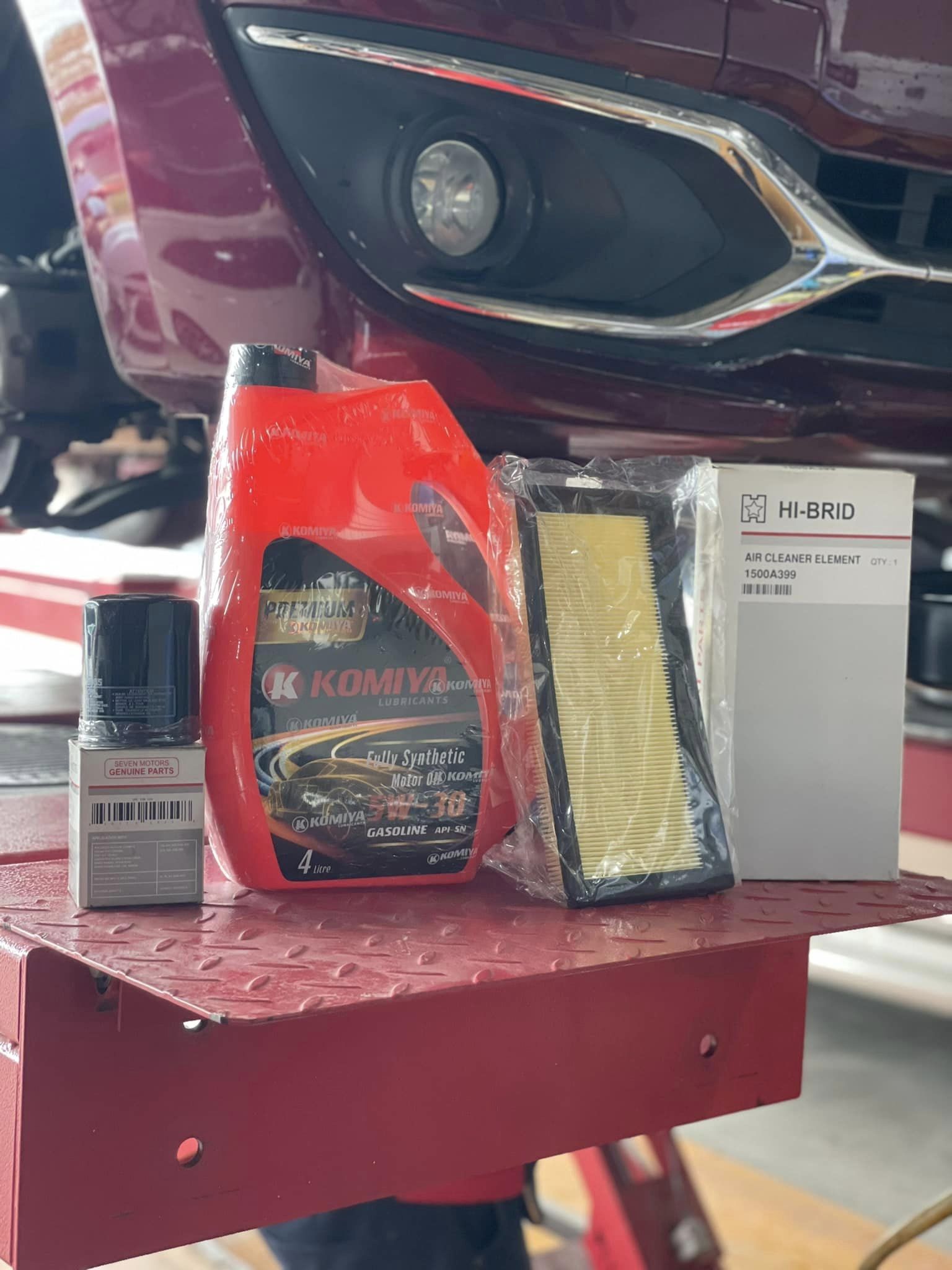 ISUZU_MU-X ⛽️#น้ำมันเครื่องสังเคราะห์💯 #แบรนด์คุณภาพดี #KOMIYA POWER FORCE PLUS 10W-30 #กรองน้ำมันเครื่อง #กรองอากาศ💯