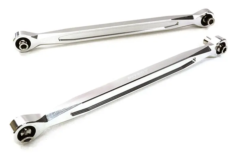 INT-C27047SILVER Billet Machined Steering Links for Traxxas X-Maxx 4X4