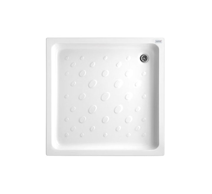 COTTO ST410C(H) WH ถาดรองอาบน้ำทรงสี่เหลี่ยมจตุรัส (Hygiene)
